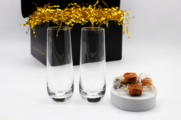 Bubbly Elegance Stemless Champagne Flutes Gift Kit