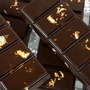 Dubai Chocolate Bar with Gold Flakes