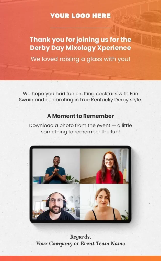 Sample Email #5 - Post Event (Attendees)