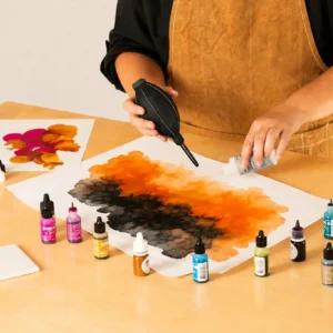 Spooky Alcohol Ink Art